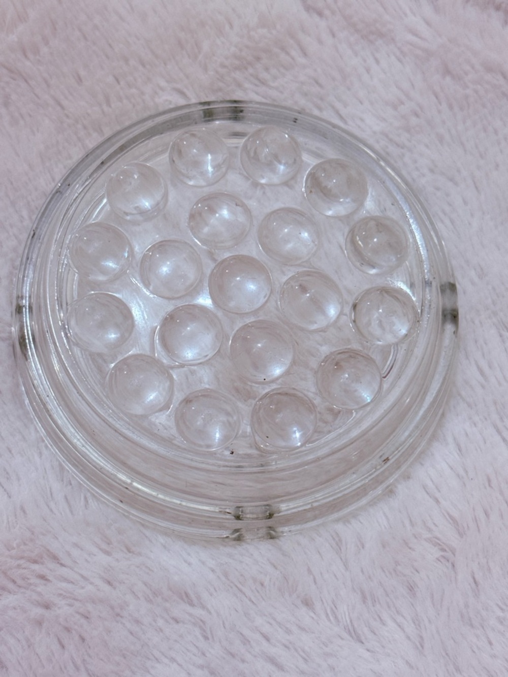Hobnail Glass Ashtray.